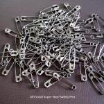 100 Safety Pins, Chip Clips, Paper Clips,..