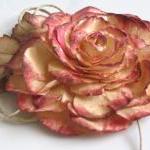 Shabby Chic Peach Paper Rose