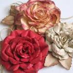 Shabby Chic Paper Rose Set