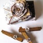 6 Magnet Rustic Clothespins & Box Set